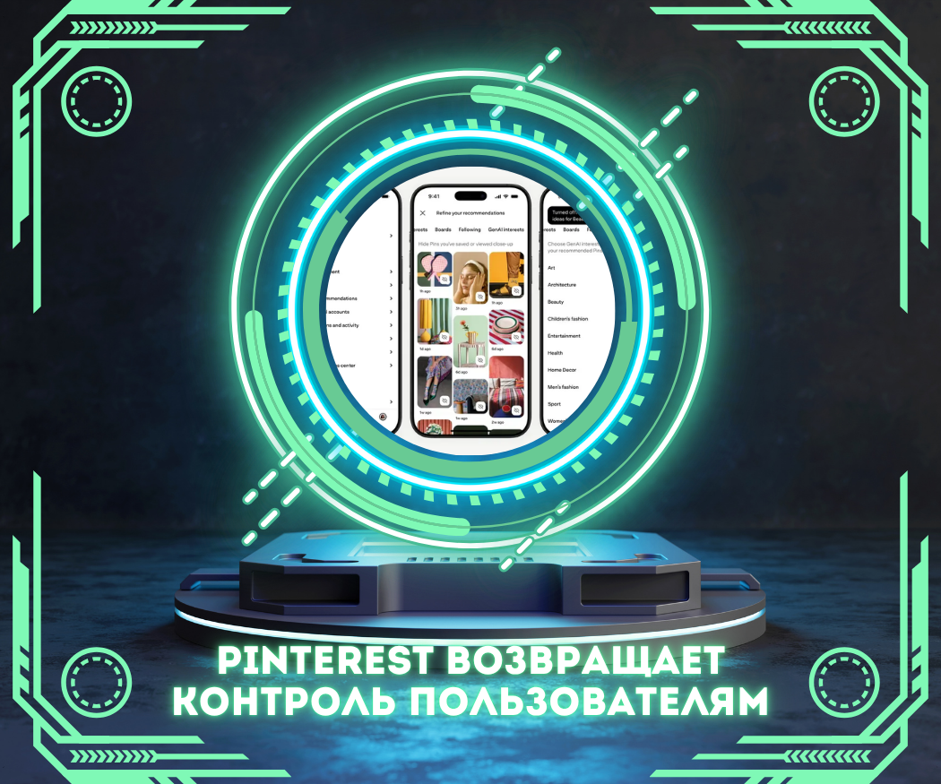 Pinterest возвращает контроль пользователям